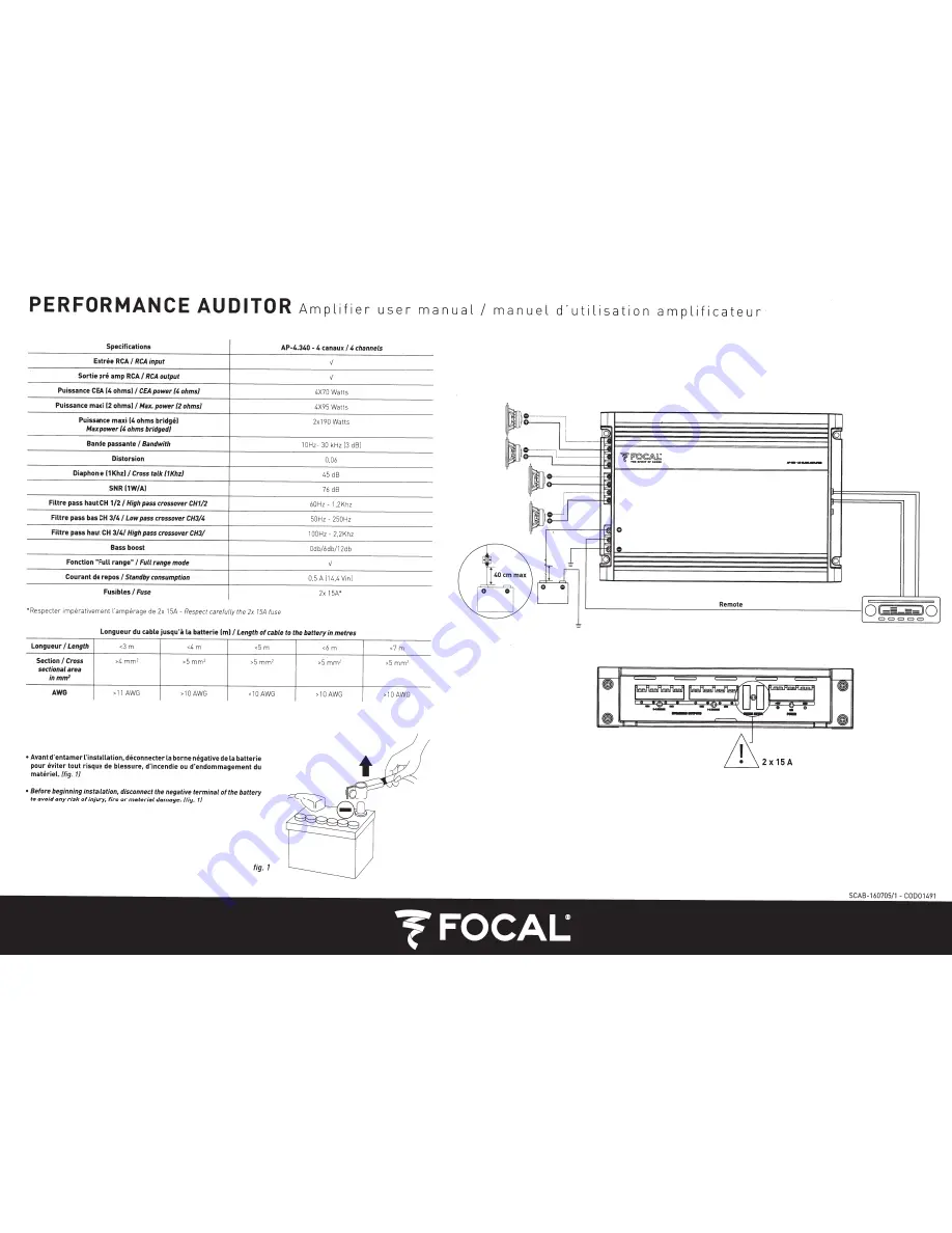 Focal AP-4.340 User Manual Download Page 1