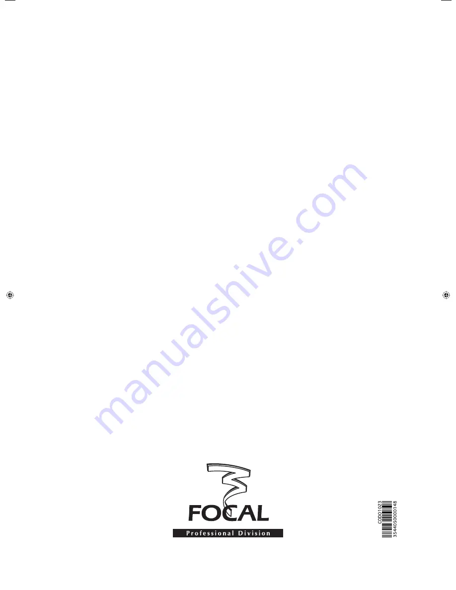 Focal SM8 User Manual Download Page 16