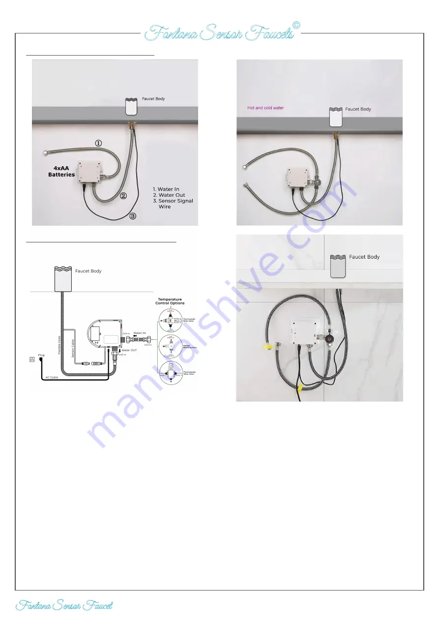 FONTANA SENSOR FAUCETS B5081-G Скачать руководство пользователя страница 5