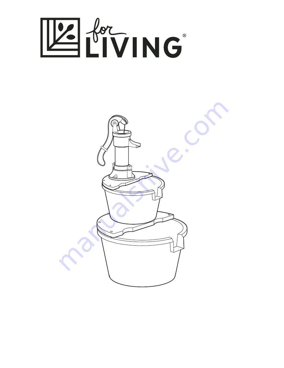 for Living 059-7309-8 Assembly Instructions Manual Download Page 1