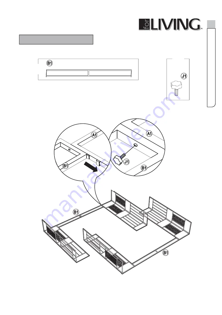 for Living 088-1610-4 Assembly Instructions Manual Download Page 7