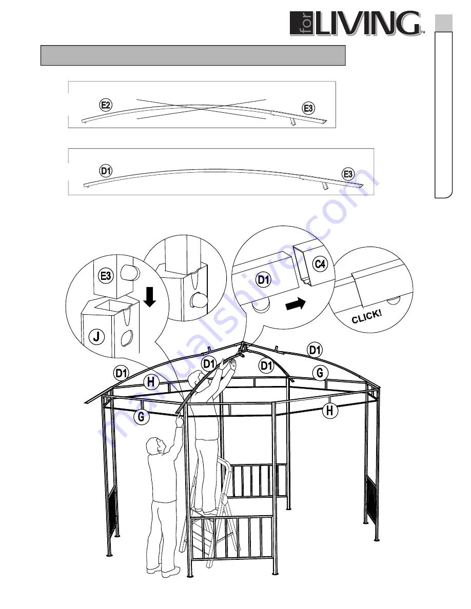 for Living 088-1613-8 Assembly Instructions Manual Download Page 11