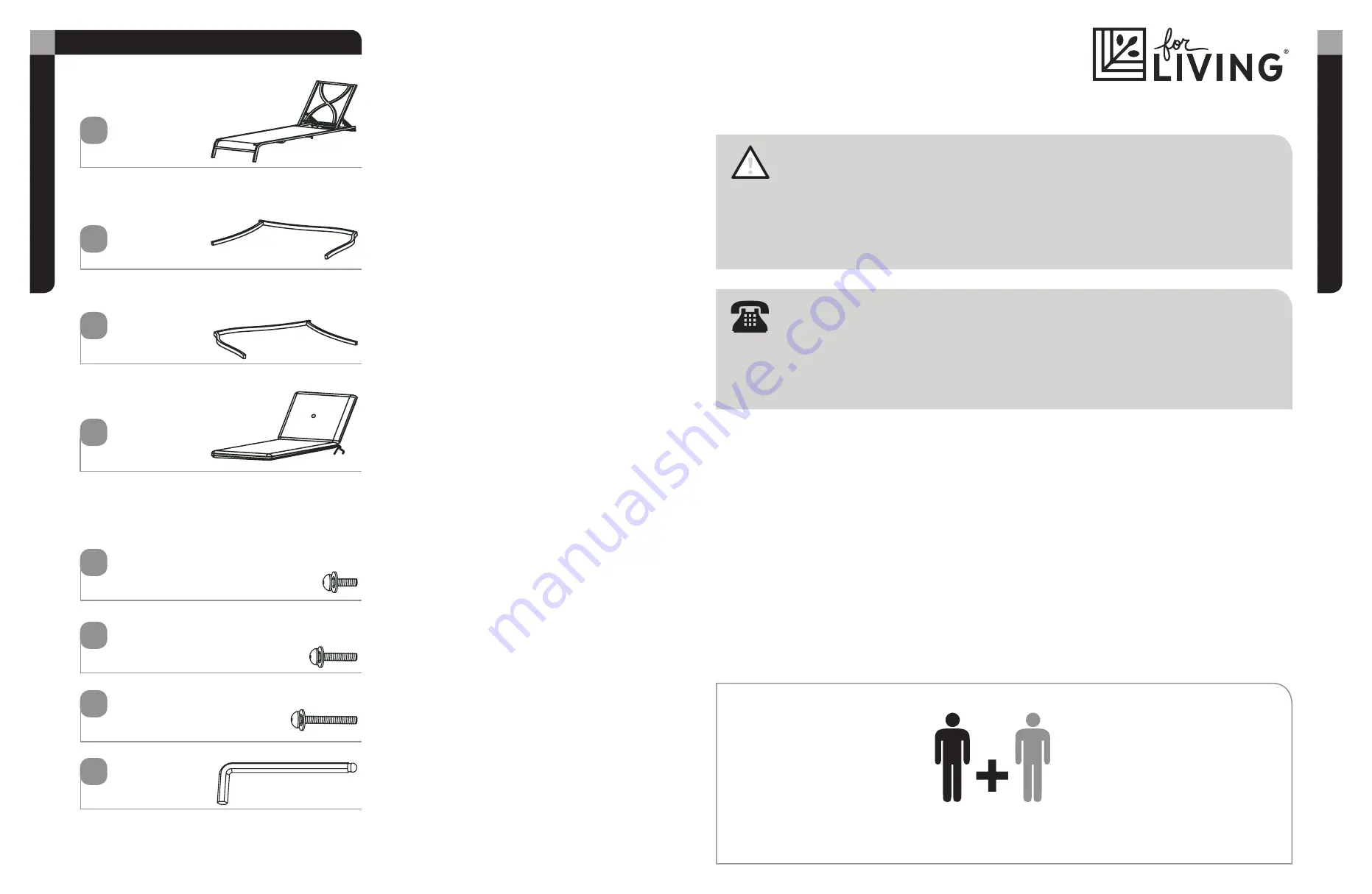 for Living 088-1857-8 Assembly Instructions Manual Download Page 3