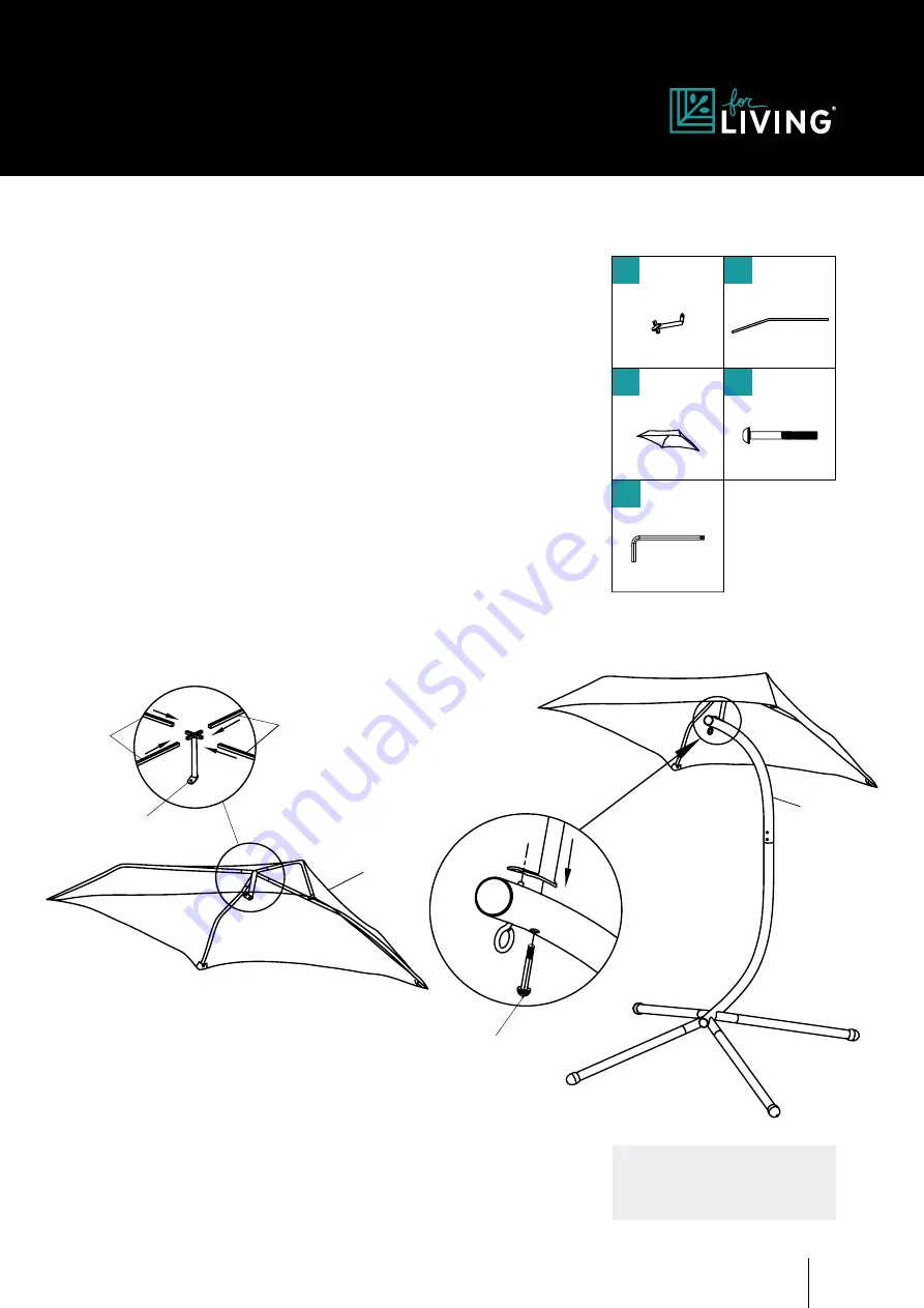 for Living 088-1899-8 Assembly Instructions Manual Download Page 15