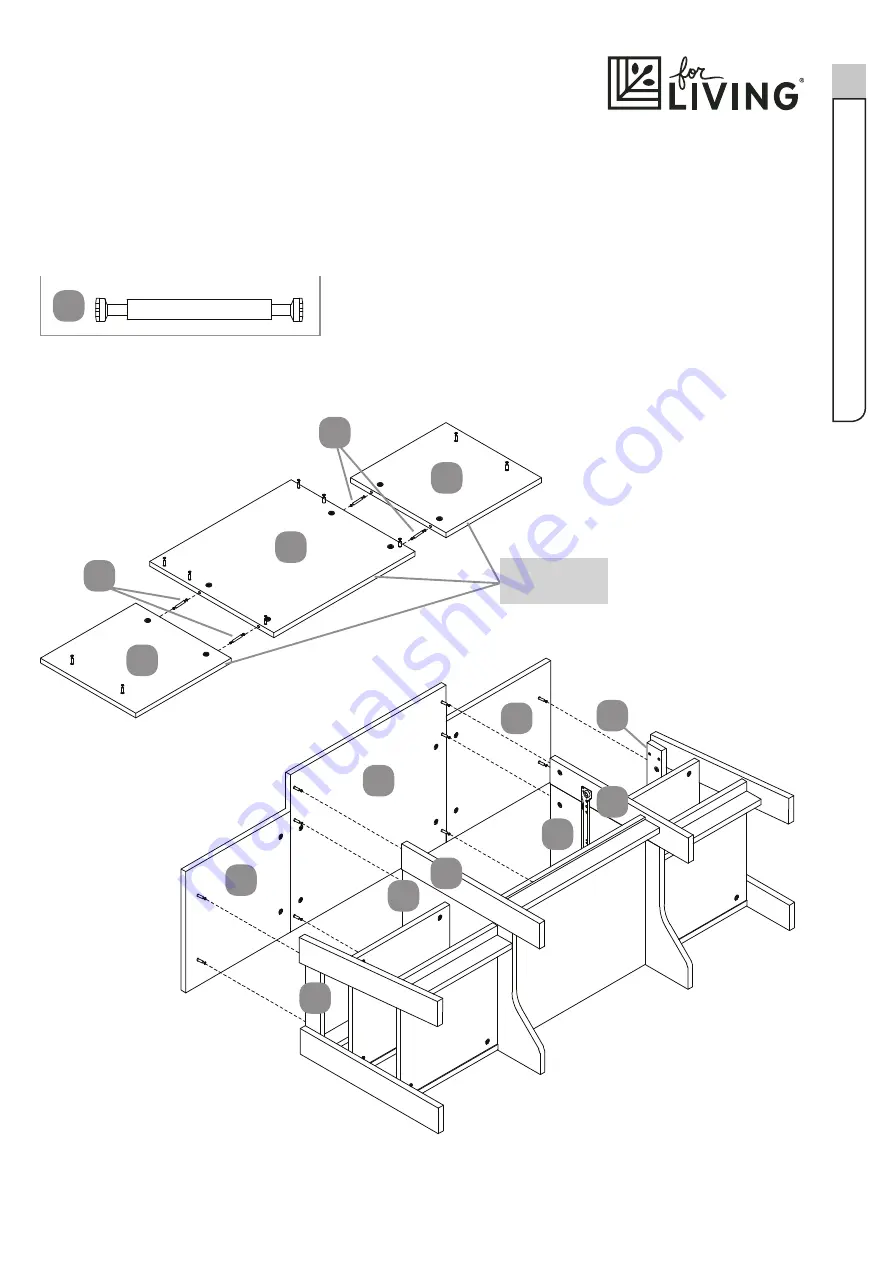 for Living 168-0043-0 Assembly Instructions Manual Download Page 19