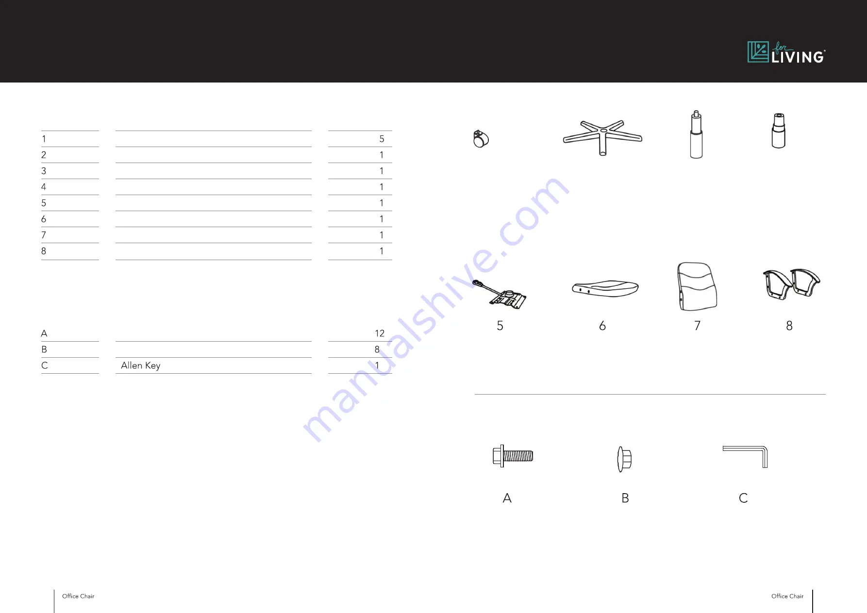 for Living 168-0084-2 Assembly Instructions Manual Download Page 3