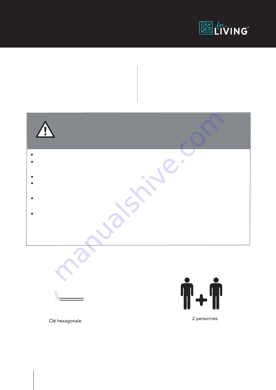 for Living 399-9844-0 Assembly Instructions Manual Download Page 54