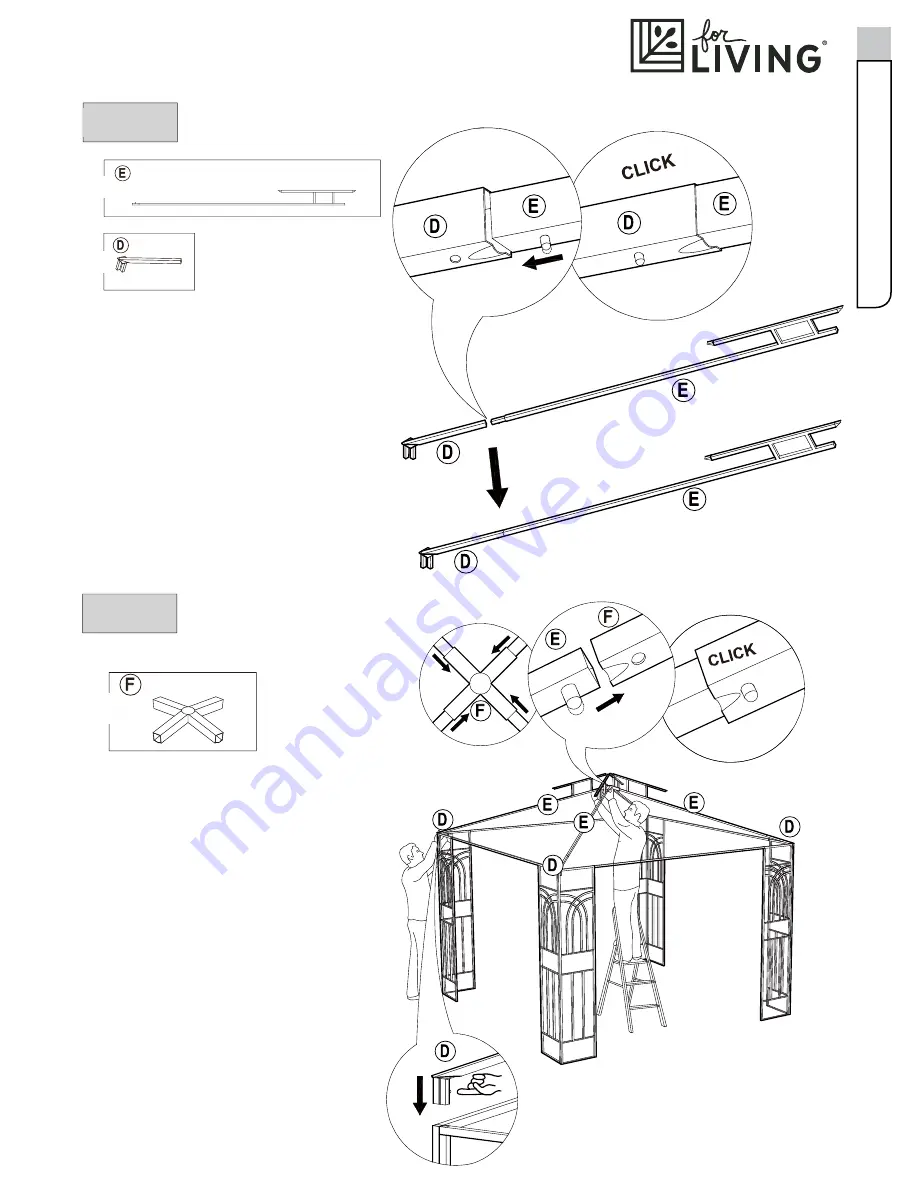 for Living A101003000 Assembly Instructions Manual Download Page 7