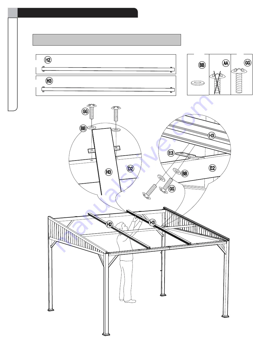 for Living Bayside Sun Shelter 088-1913-4 Скачать руководство пользователя страница 24