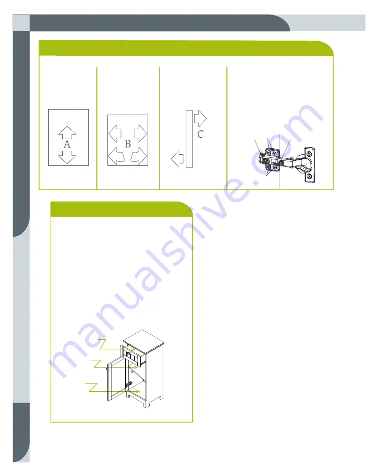 for Living Brookfield Floor Cabinet 063-3454 Assembly Instructions Manual Download Page 18