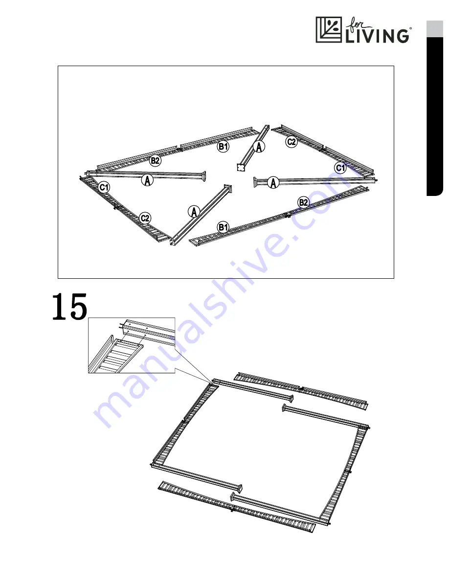 for Living L-GZ1139PST Assembly Instructions Manual Download Page 17