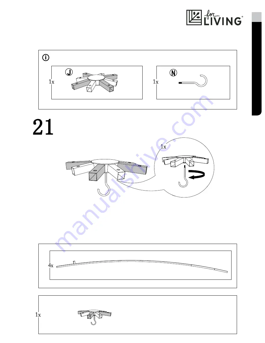 for Living L-GZ1139PST Assembly Instructions Manual Download Page 21