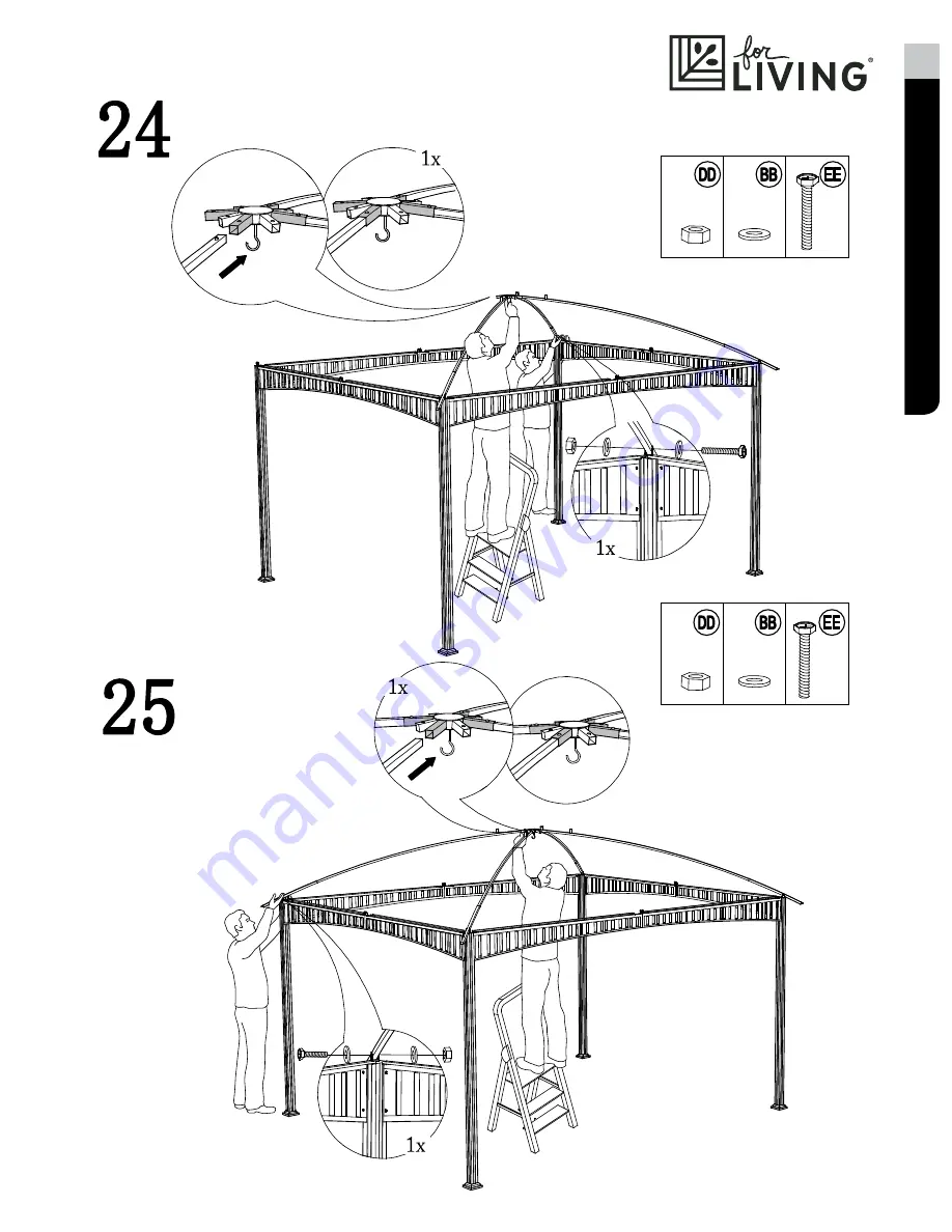 for Living L-GZ1139PST Assembly Instructions Manual Download Page 23