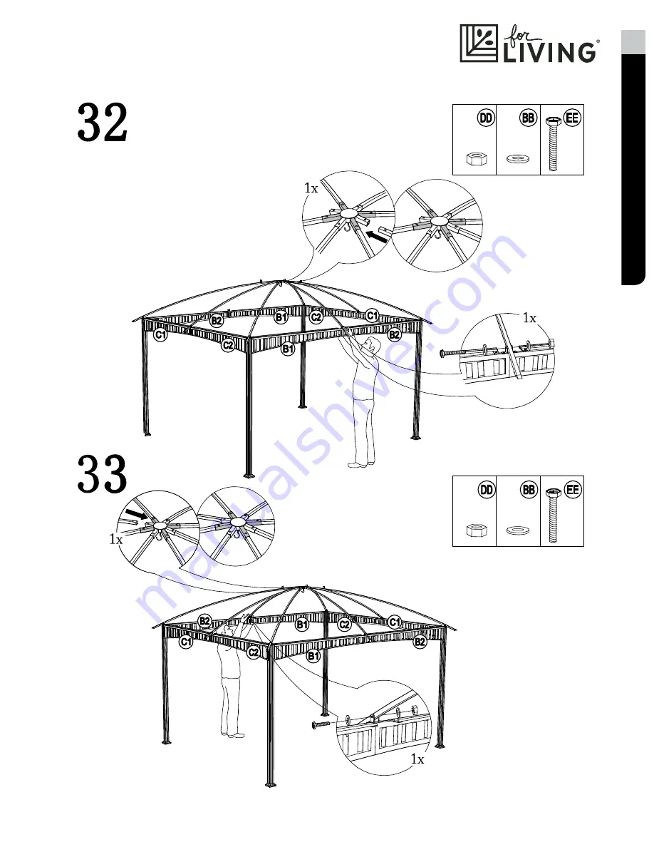 for Living L-GZ1139PST Assembly Instructions Manual Download Page 27