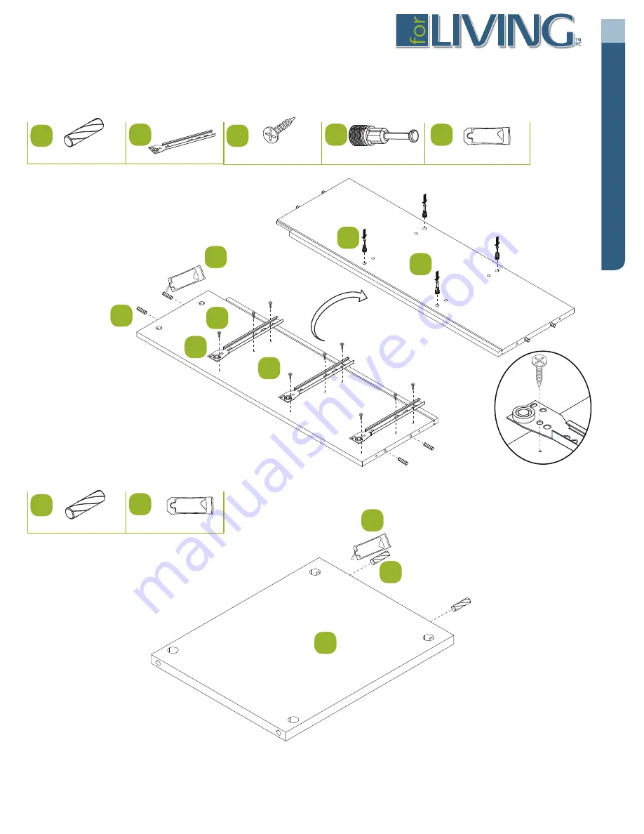 for Living Lakeville Double Wide Cabinet 063-3869-6 Скачать руководство пользователя страница 7