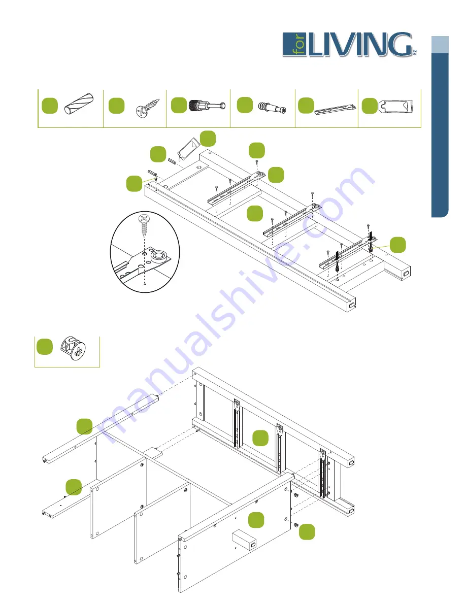 for Living Lakeville Double Wide Cabinet 063-3869-6 Скачать руководство пользователя страница 11