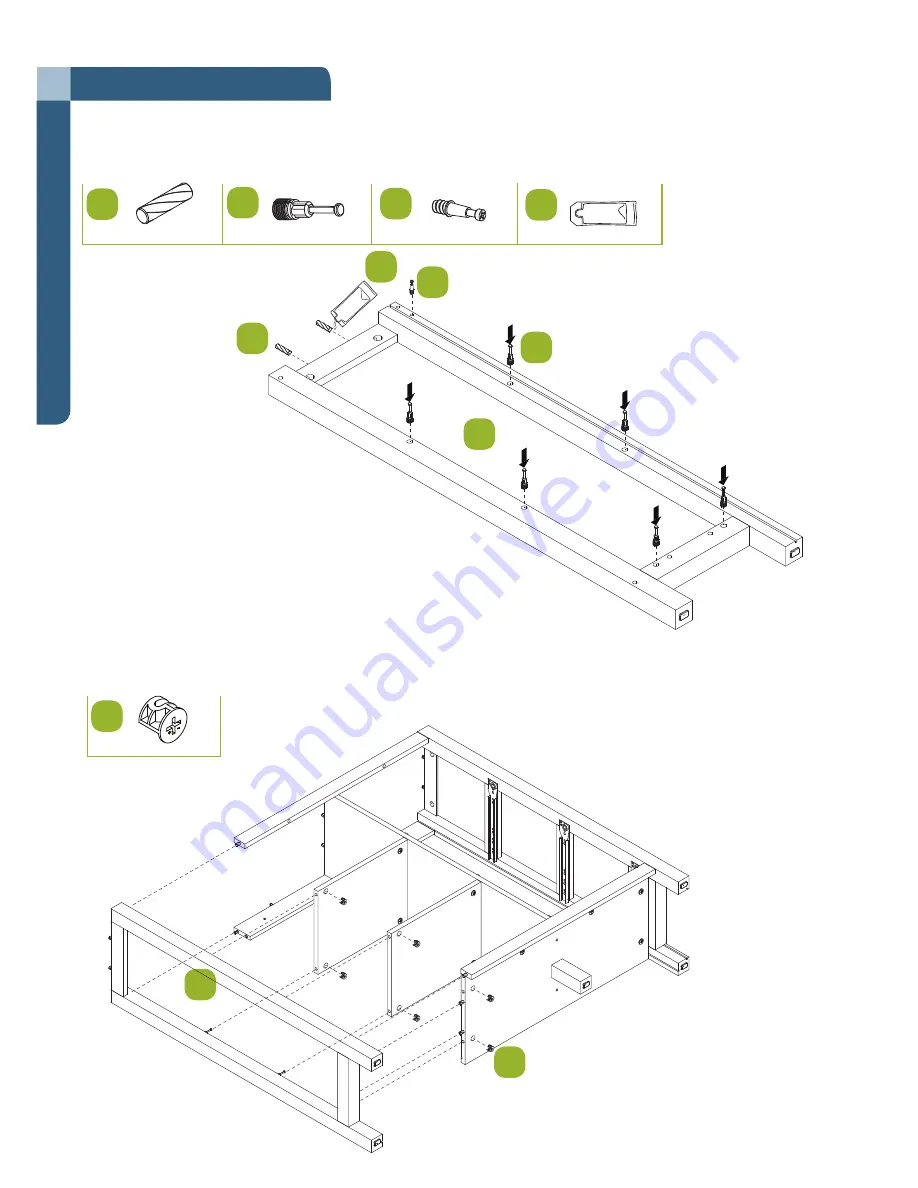 for Living Lakeville Double Wide Cabinet 063-3869-6 Assembly Instructions Manual Download Page 12