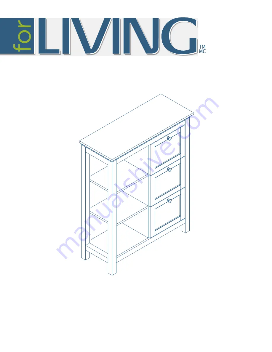 for Living Lakeville Double Wide Cabinet 063-3869-6 Скачать руководство пользователя страница 20