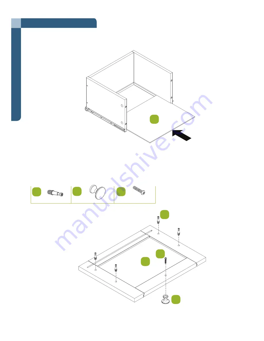 for Living Lakeville Double Wide Cabinet 063-3869-6 Assembly Instructions Manual Download Page 35