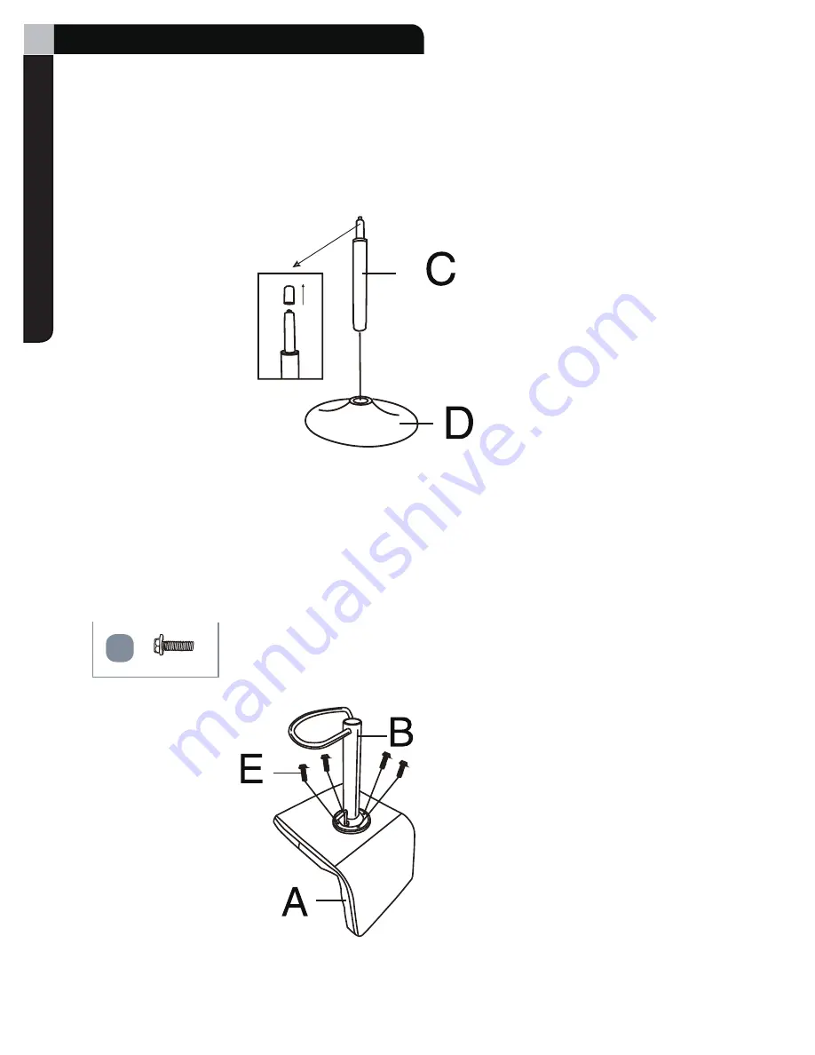 for Living Tufted Bar Stool H-6302BK Assembly Instructions Manual Download Page 6