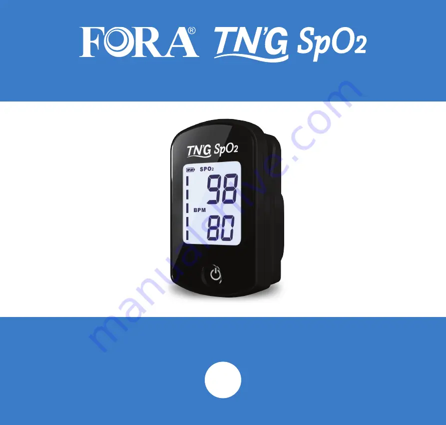 Fora TN'G SpO2 Quick Start Manual Download Page 1