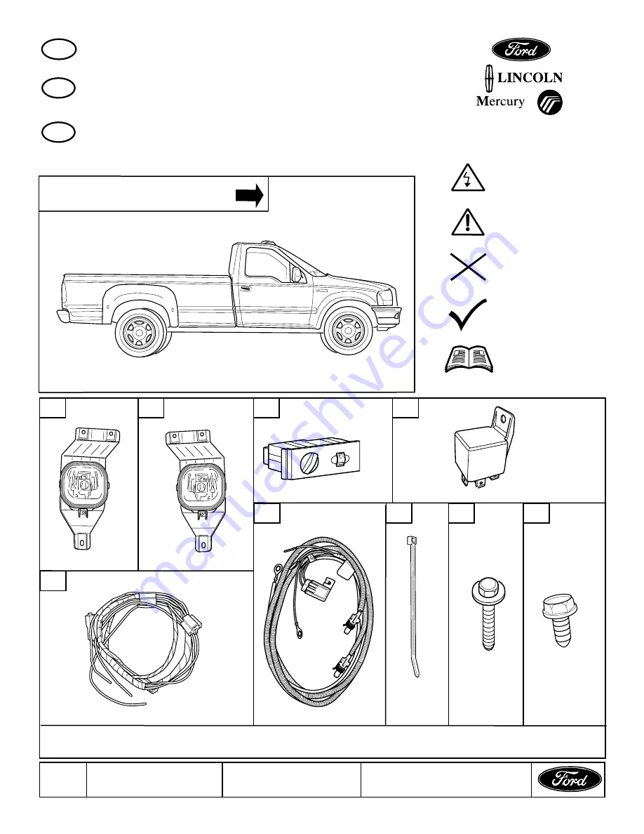 Ford 20055C3Z-15200-AC Скачать руководство пользователя страница 1