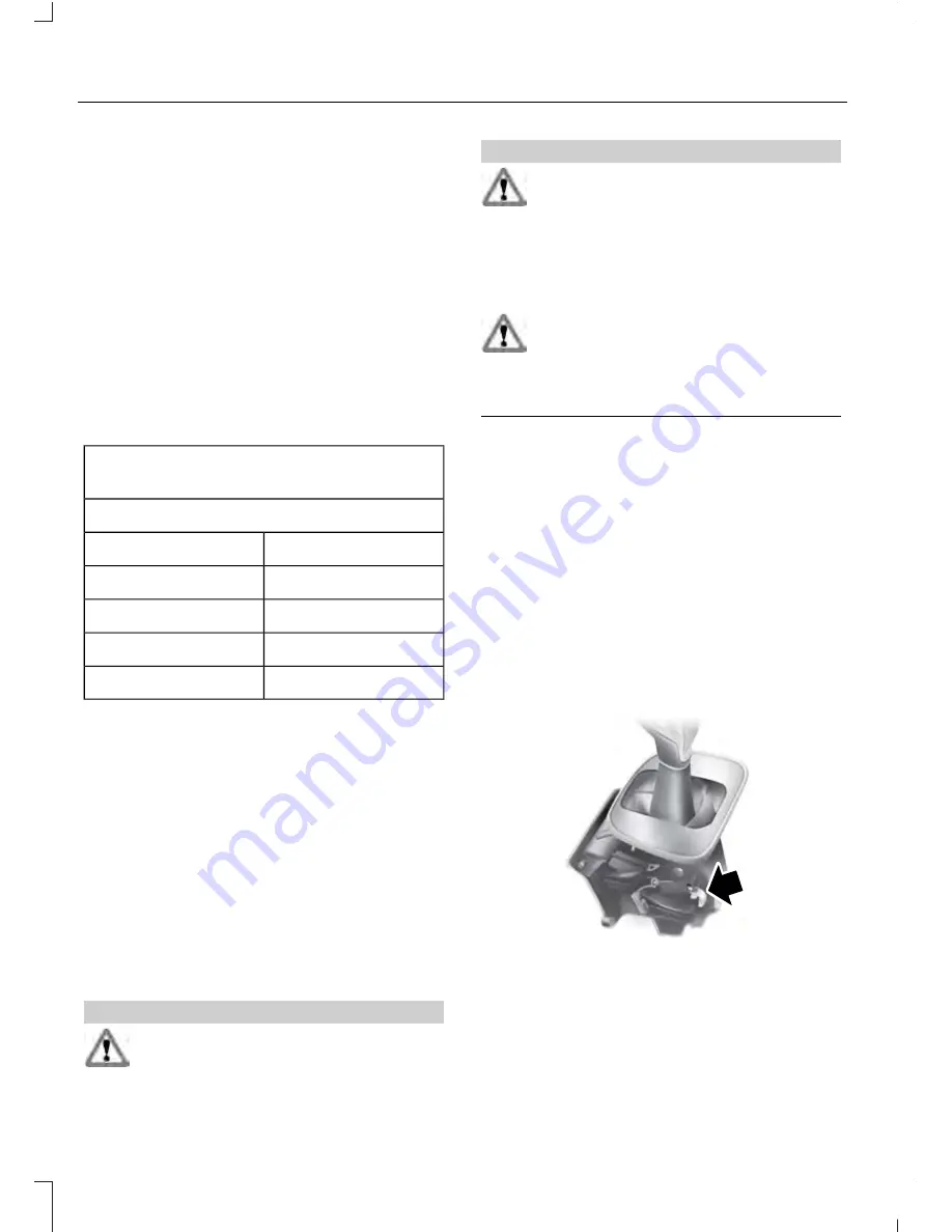 Ford 2014 TRANSIT CONNECT Owner'S Manual Download Page 123