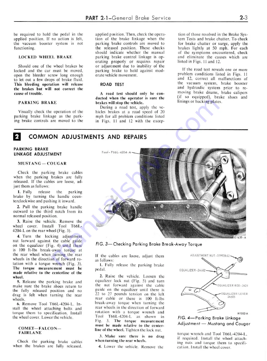 Ford Cougar 1967 Shop Manual Download Page 11