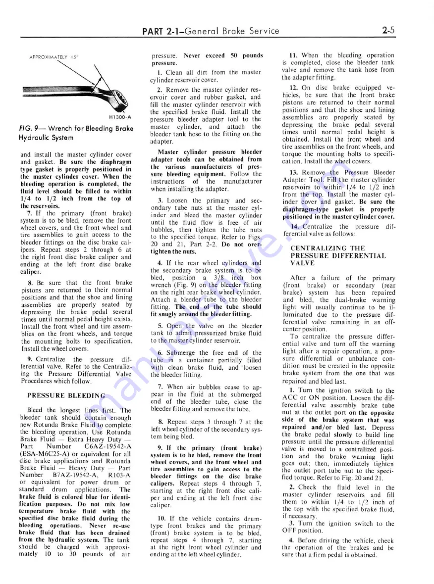 Ford Cougar 1967 Shop Manual Download Page 13