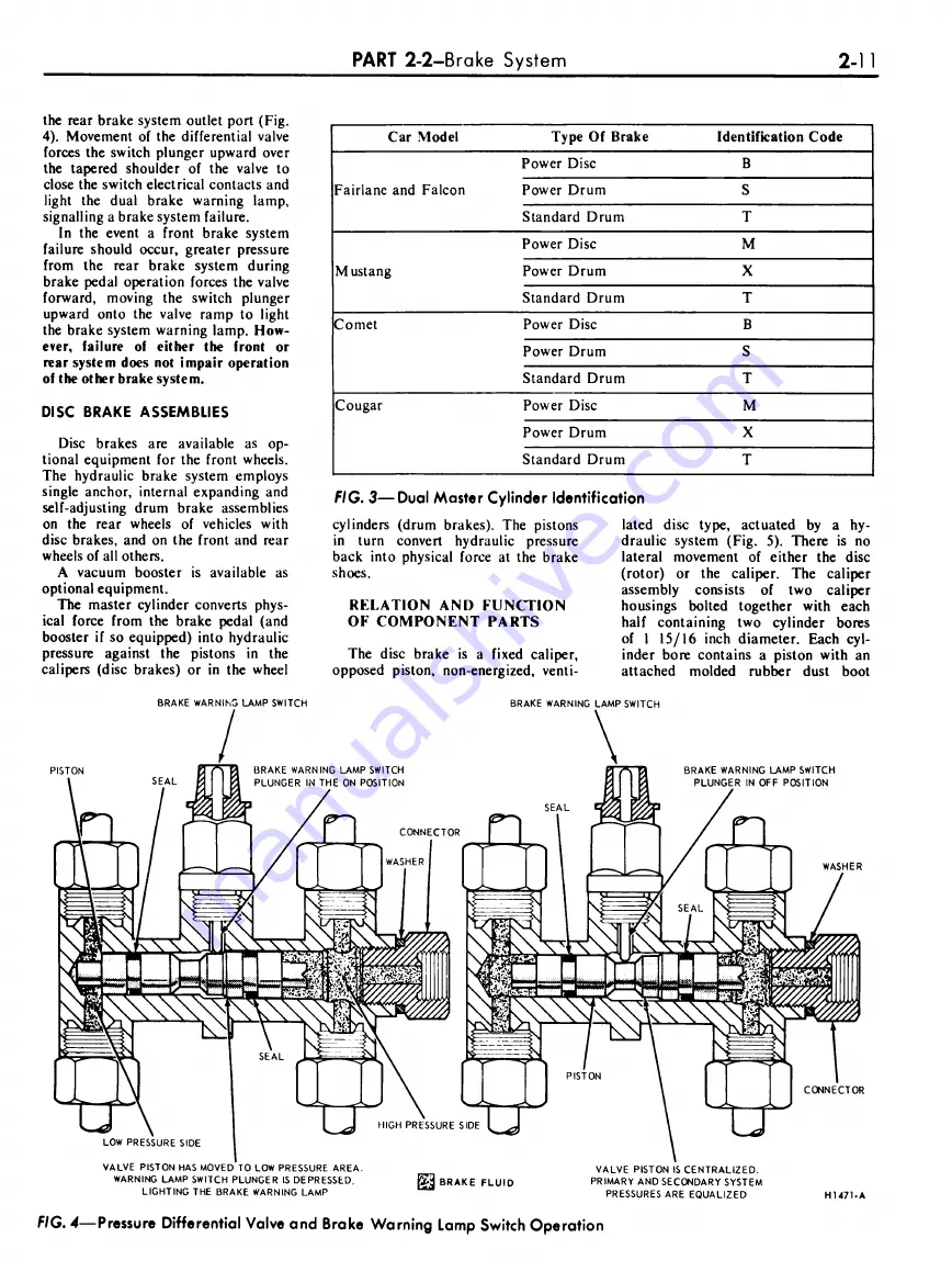 Ford Cougar 1967 Shop Manual Download Page 19