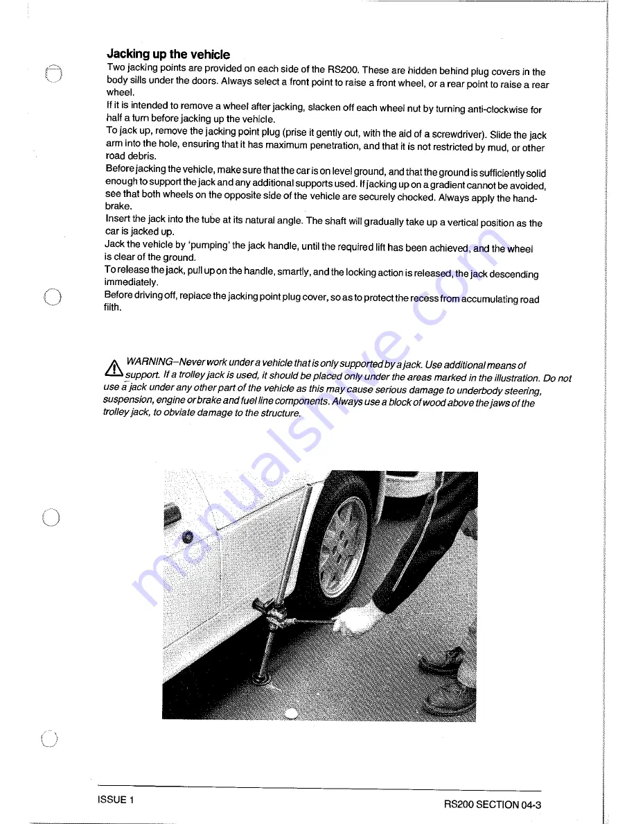 Ford RS200 Owner'S Manual Download Page 67