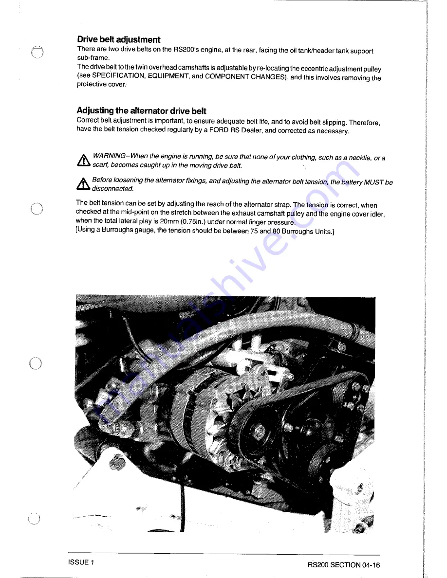 Ford RS200 Owner'S Manual Download Page 80