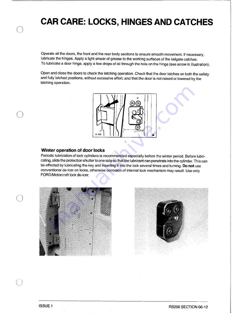 Ford RS200 Owner'S Manual Download Page 121