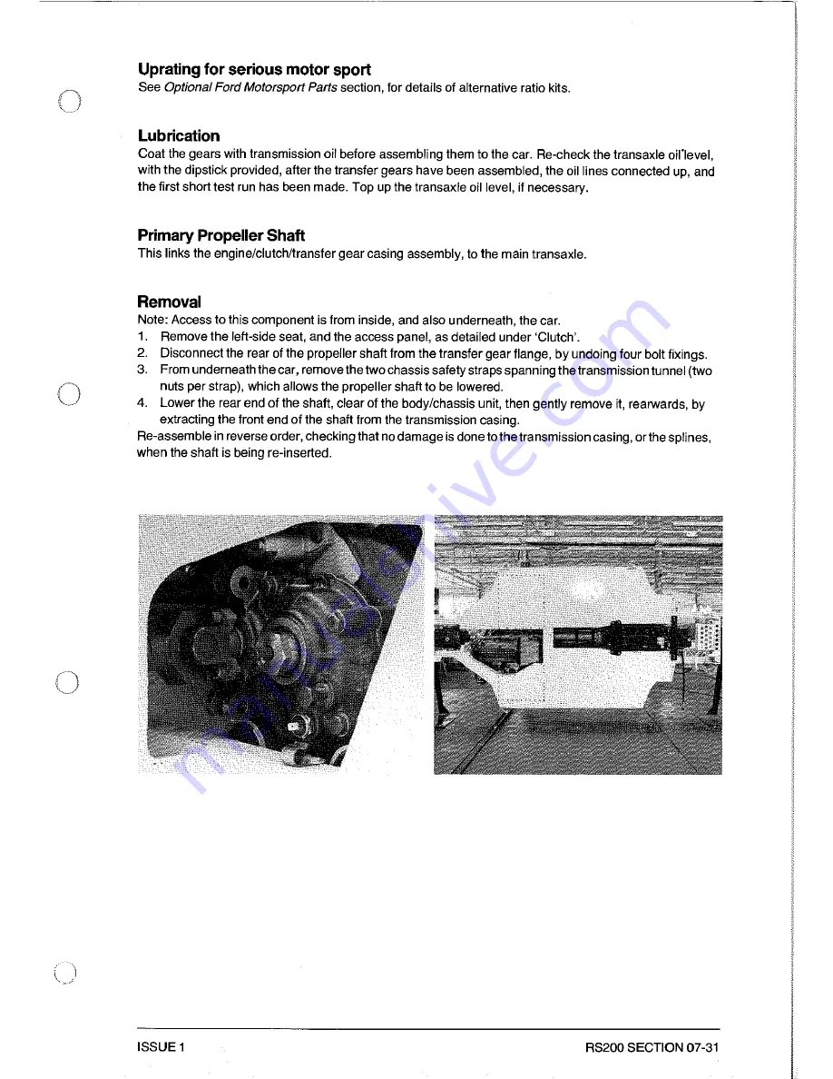 Ford RS200 Owner'S Manual Download Page 156