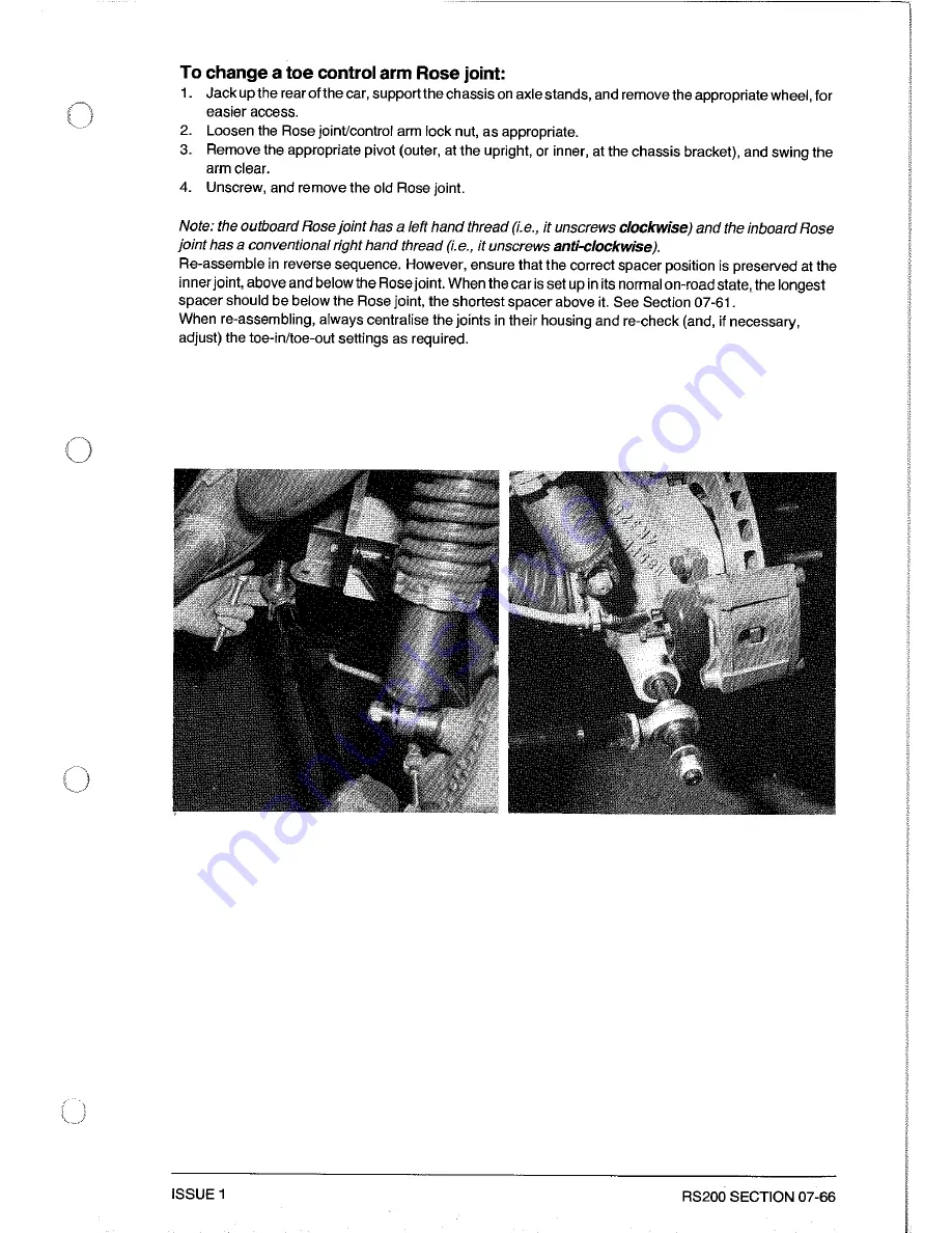 Ford RS200 Owner'S Manual Download Page 192