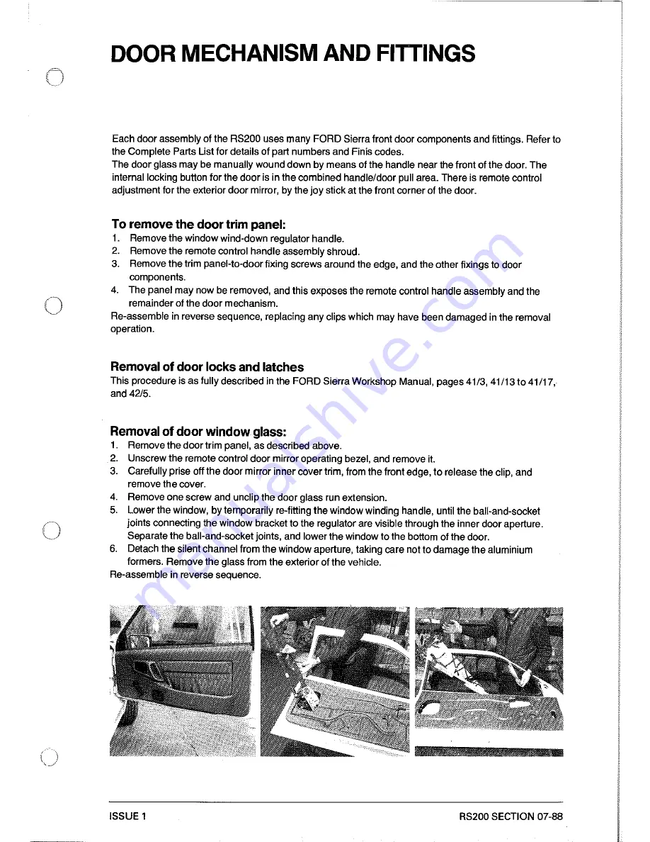 Ford RS200 Owner'S Manual Download Page 214