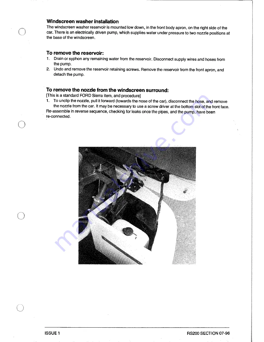 Ford RS200 Owner'S Manual Download Page 222