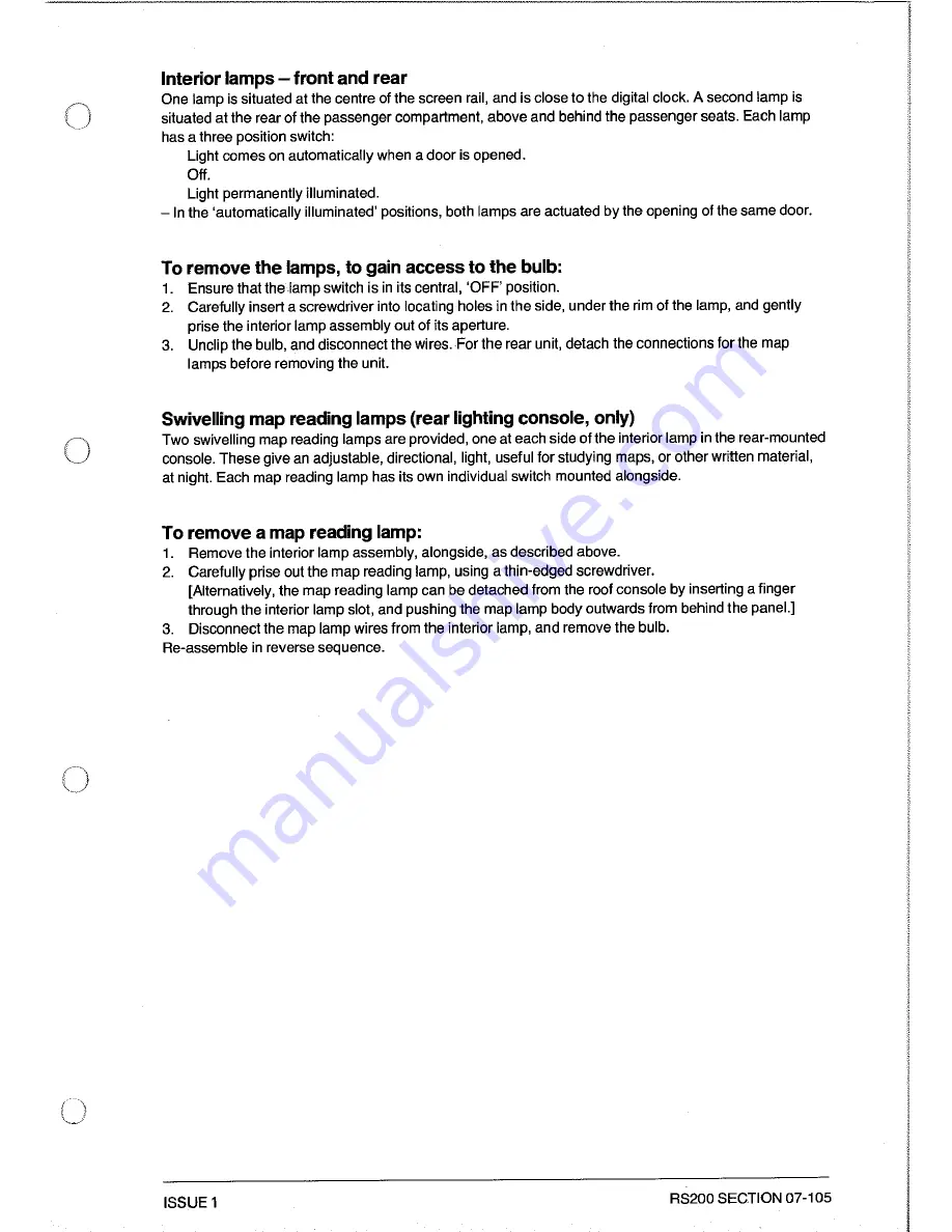 Ford RS200 Owner'S Manual Download Page 231