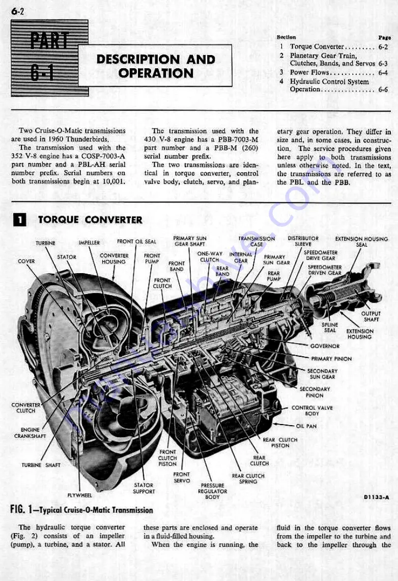 Ford THUNDERBIRD 1960 Shop Manual Download Page 153