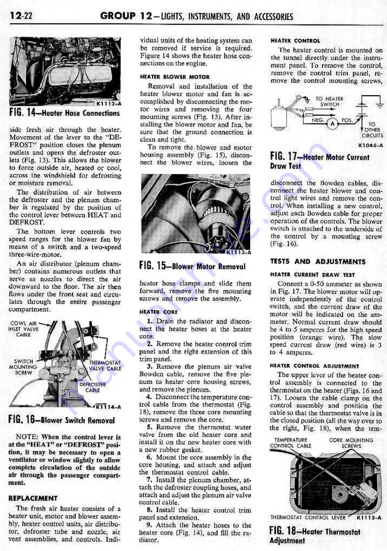 Ford THUNDERBIRD 1960 Shop Manual Download Page 313