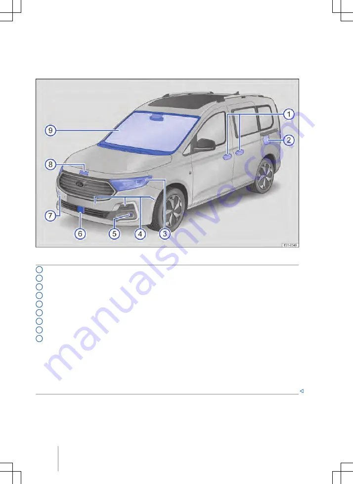 Ford TOURNEO CONNECT Owner'S Manual Download Page 10