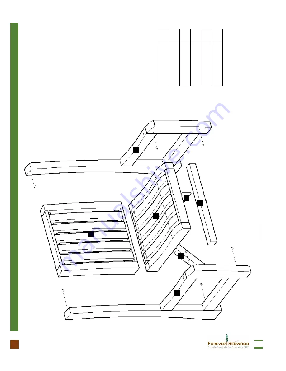 Forever Redwood RUTH REDWOOD DINING CHAIR Assembly Instructions Manual Download Page 5