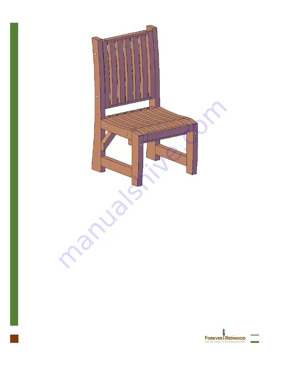 Forever Redwood RUTH REDWOOD DINING CHAIR Assembly Instructions Manual Download Page 8