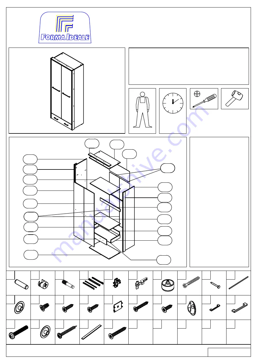 Forma Ideale UNIVERSAL 2K1F Assembling Instruction Download Page 1