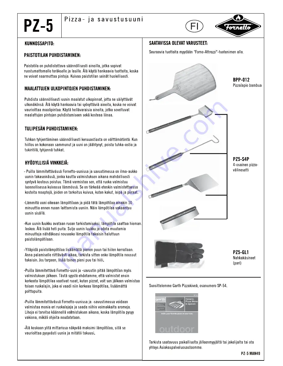 Fornetto PZ-5 Скачать руководство пользователя страница 49