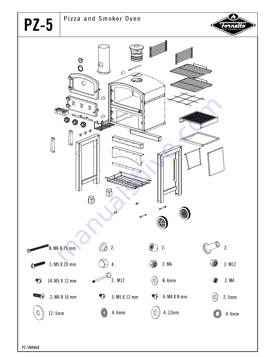 Fornetto PZ-5 Assembly & Operating Manual Download Page 68