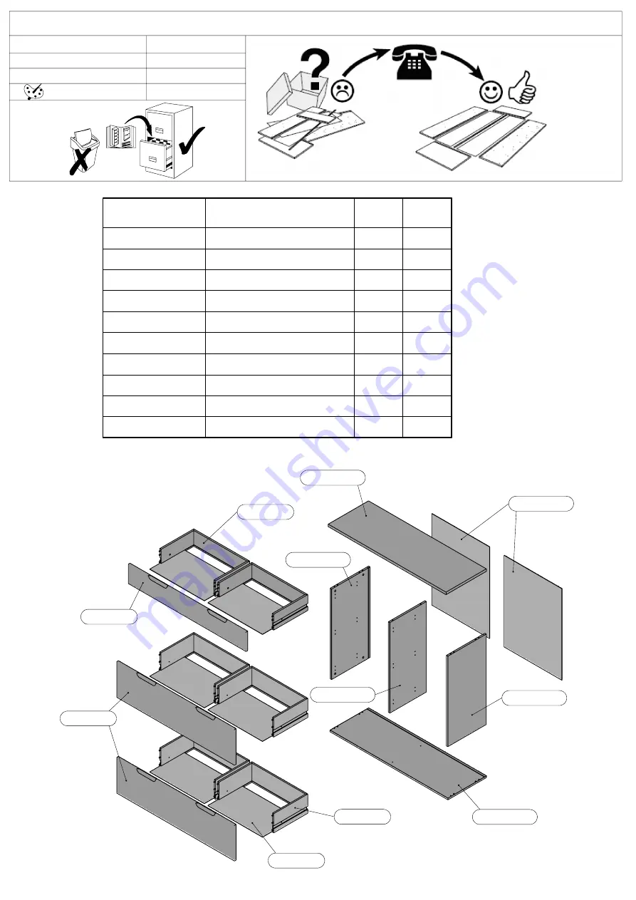 Forte STWK211 Assembling Instruction Download Page 5