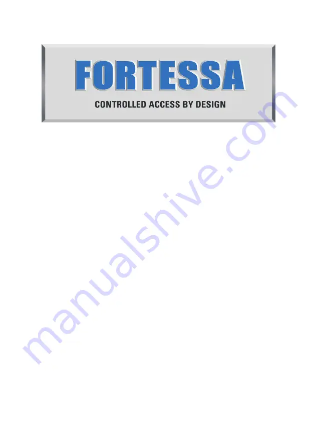 fortessa FTDEAH Instruction Manual Download Page 1