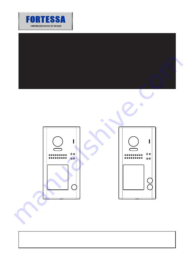 fortessa FTDEV1 Series Скачать руководство пользователя страница 1