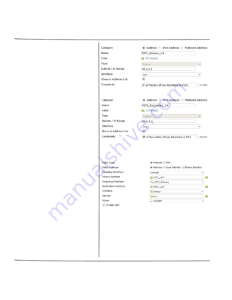 Fortinet FortiGate 1U Quick Start Manual Download Page 234